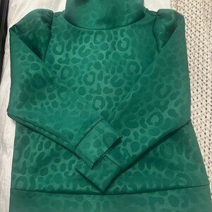 Emily McCarthy Green Leopard Top